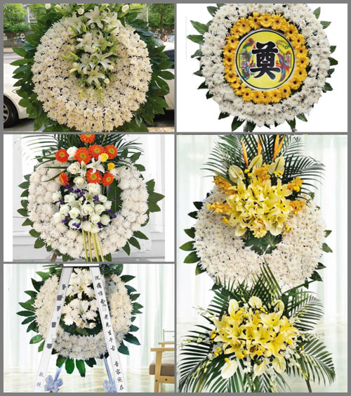 辽宁大连中山区昆明街道花圈速递
